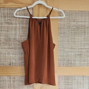 Banana Republic Silky Rich Brown Halter Tank